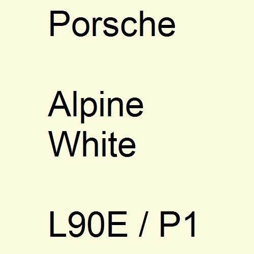 Porsche, Alpine White, L90E / P1.